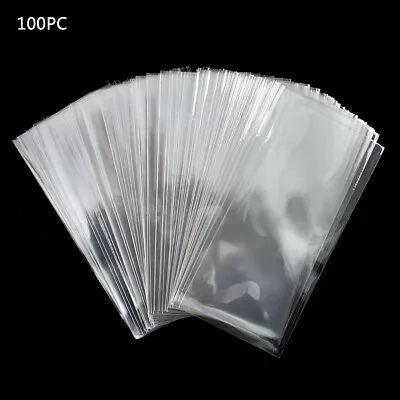 100Pcs Plastic Bag Paper Money Sleeve Holder Banknote Currency Display Protector • $7.11