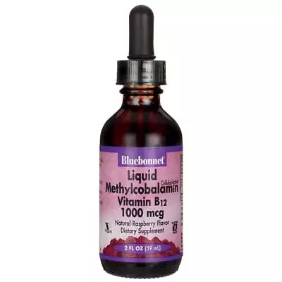 Bluebonnet Nutrition Liquid Methylcobalamin Vitamin B12 - Raspberry  • $21.13