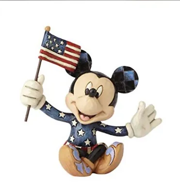 Patriotic Mickey Mouse (Disney Traditions By Jim Shore 4056743) Miniature- NEW! • $21.99