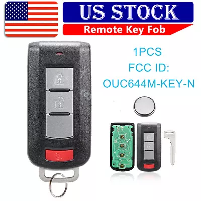 Replacement Key Fob For Mitsubishi Outlander 2014 2015 2016 2017 2018 2019 2020 • $19.99