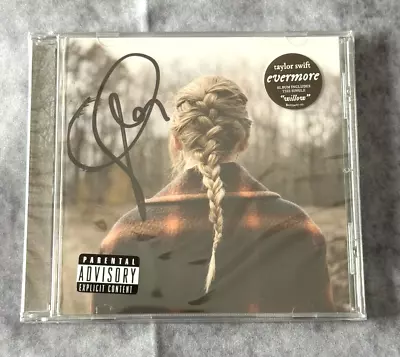 TAYLOR SWIFT Signed CD EVERMORE Autograph Autographed 2020 NEW STILL SEALED • $421.50