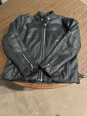 Leather Motorcycle Jacket Men LG  • $31