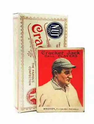 Cracker Jack Box Replica With 1914 Honus Wagner Baseball Card (Reprint) Vintage • $36