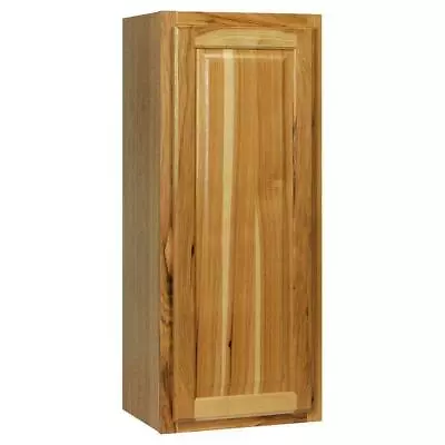 Hampton Bay Wall Cabinet 15 W X 12 D X 36 H Adjustable Shelves Natural Hickory • $244.59