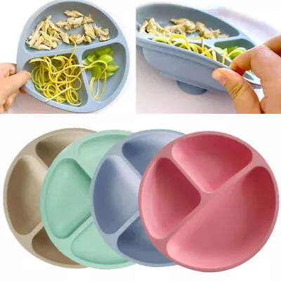 Cute Silicone Suction Table Plate Mat Bowl Tray Placemat Food Feeding Baby Kids • £5.99