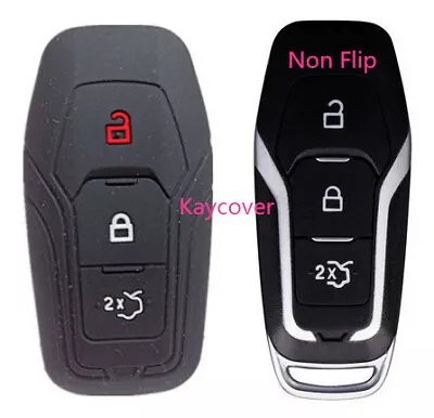 BLACK KEY COVER For  FORD MUSTANG ESCAPE EXPLORER F150 FUSION FIESTA MONDEO • $8.99