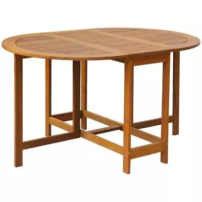 $216.30 • Buy Acacia Wood Dining Room Kitchen Drop Leaf Extendable Folding Dining Table