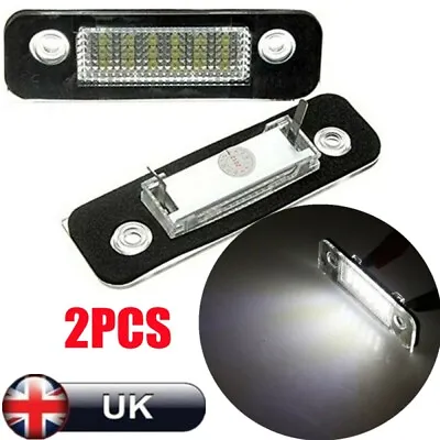 LED Number Plate Lights For Ford Fiesta Mk6 ST Zetec S ZS Ice White Mondeo Mk2 • £8.55