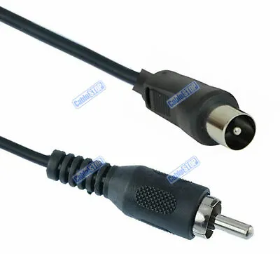 Coax To Rca Phono Tv To Console Gaming Cable 2m • £3.75