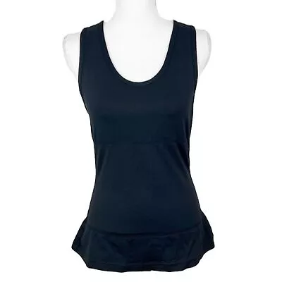 Marika Miracles Tank Top Women Large Black Scoop Neck Shape Enhancer Stretchy • $7.50