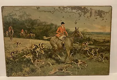 Vintage English Fox Hound Hunt Print • $35