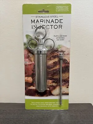 Stainless Steel Meat Marinade Injector Flavor Needle Cooking Syringe Turkey NEW • $8