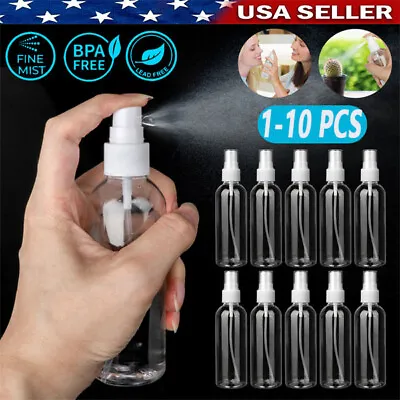 30/60ML Travel Spray Bottle Plastic Transparent Perfume Empty Atomizer USA • $2.98
