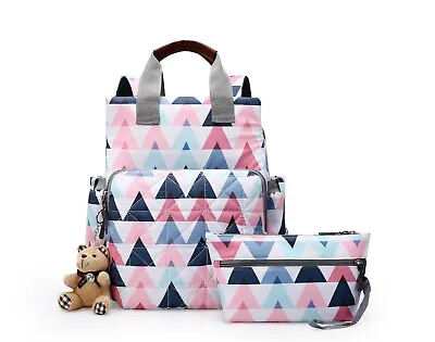 Waterproof Baby Nappy Changing Maternity Printing Bag Large Capacity Backpack  • £18.99