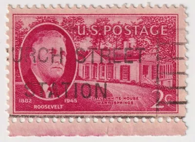 1945-1946 USA - Franklin D. Roosevelt - 2 Cent Stamp • $1.50