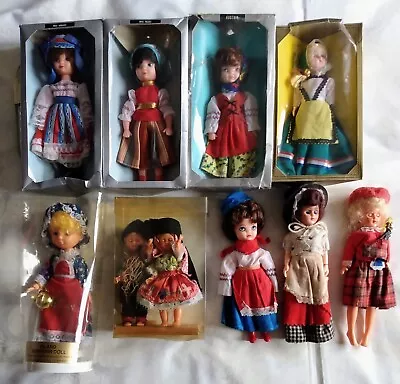 Vintage National Costume Dolls X10 Including Rexard Collectable • £11.50