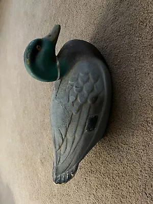 Vintage General Fibre Co. St. Louis MO Ariduk Paper Mache Mallard Duck Decoy • $14.99