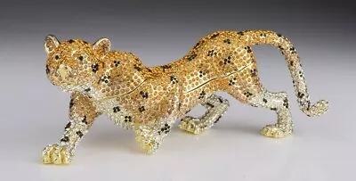 Large Jaguar LIMITED EDITION Trinket Box  Keren Kopal & Austrian Crystals  • $610