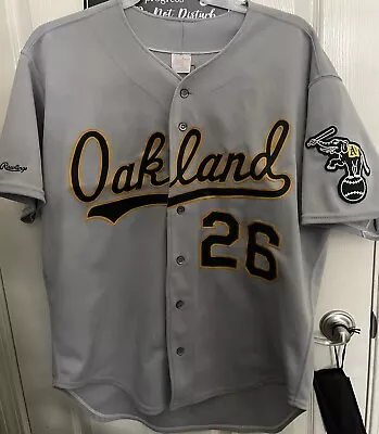 Vintage 2000’s Oakland A's Athletics #26 Gray Rawlings Road Jersey Size 52 Sewn • $99.99