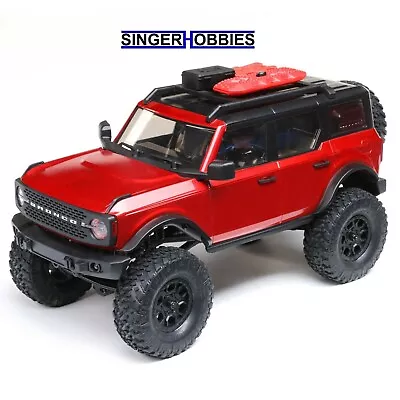 AXIAL AXI00006T1 RED 1/24 SCX24 2021 Ford Bronco 4WD RC Truck Brushed RTR HH • $129.99