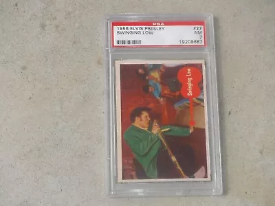 Psa Elvis Presley 1956 Swinging Low #27 Graded Card Music Movie Psa 7 Elvis • $11.50