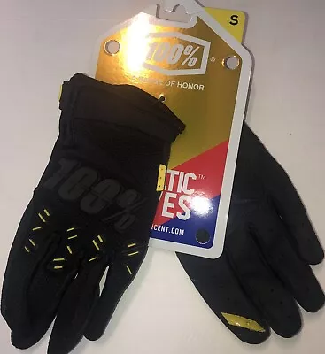 100% Airmatic Gloves Black Adult Small  MX Motocross ATV UTV Off-road • $12