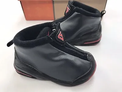 Vintage 2001 Toddler Nike Little Hoop Vince Carter Shox Black Red Zipper Shoes. • $95