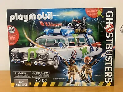 PLAYMOBIL 9220 Ghostbusters Ecto-1 Vehicle Brand New In Unopened Box • £55