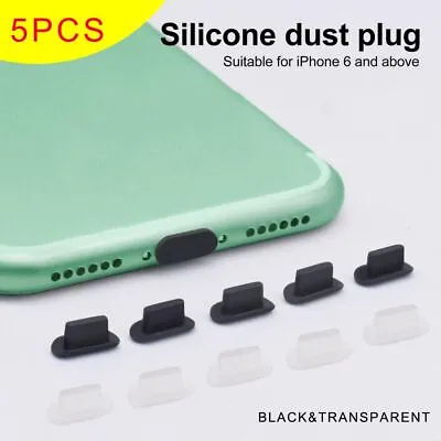 Dust Plug Charger Port Block Cap For IPhone 12 11 Pro Max X XR Max 8 7 6S Plus • £2.77