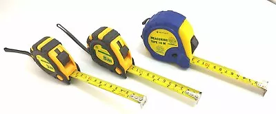 Measuring Tape Measure Steel Ruler Lock Rubber Grip Metric / Inch 3M 5M 10m Kits • $13.95