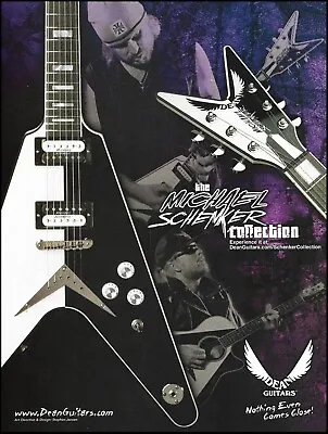 Michael Schenker Signature V Dean Guitar Collection Ad 2005 Advertisement Print • $4