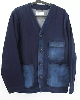 Mens UNIVERSAL WORKS Soft Cotton Denim Chore Jacket Medium - Great Condition • £33.77