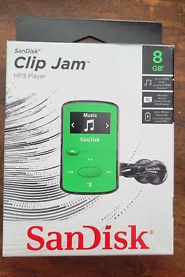 SanDisk Clip Jam 8GB MP3 Player Green New • $13