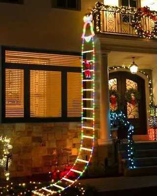  LED Christmas Lights -9.5FT Outdoor Christmas Decorations With Climbing Santa  • $28.71
