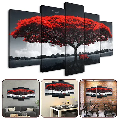 5Pcs Canvas Print Paintings Landscape Pictures Wall Art Modern Living Room Decor • $11.98