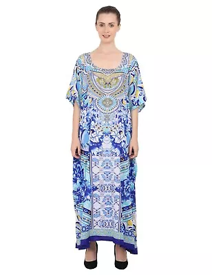 Free Size [UK 18-22] Women Kaftan Tunic Kimono Dress  • £4.90