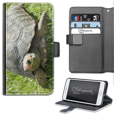 Tortoise Phone Case;PU Leather Wallet Flip Case;Cover For Samsung;Apple;Sony • £14.99