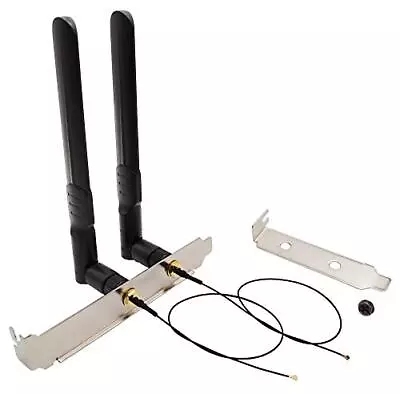 WiFi Antenna 8dBi RP-SMA Male 2.4Ghz 5.8Ghz Dual Band + 10in U.FL IPEX MHF4 T... • $22.58