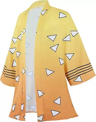 $11.99 • Buy Demon Slayer Robes Zenitsu Agatsuma Cosplay Costume