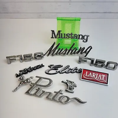 Ford Mustang Emblem Badges Vintage Lot Maverick Pinto Original Lariat • $39.99