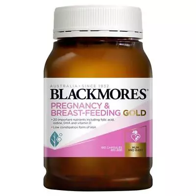 New Blackmores Pregnancy And Breast-Feeding Gold 180 Capsules • $33.49