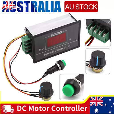 DC Motor Speed Controller PWM Control Start Stop Switch 12V 24V 36V 48V 30A  AU • $14.58