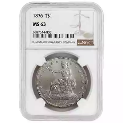 1876 Trade Dollar -MS 63 • $1680
