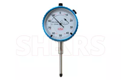 SHARS 20mm METRIC PRECISION DIAL INDICATOR .01mm AGD 2 GRADUATION LUG BACK P] • $31.95