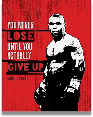 Motivational Sports Quotes - Boxing Poster Print Or Canvas - Mike Tyson Quot... • $21.05