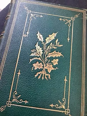 * Attractive Leather Boards C1880 Poetical Works Of Henry Longfellow • £22