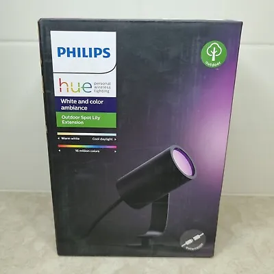 Philips Hue Lily White & Colour Ambiance LED Spotlight Smart Outdoor Extension  • $189.90