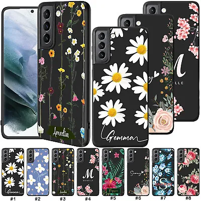 Flower Personalised Case For Samsung Galaxy S24 S23 S22 S21 S20 Soft Phone Cover • £5.51