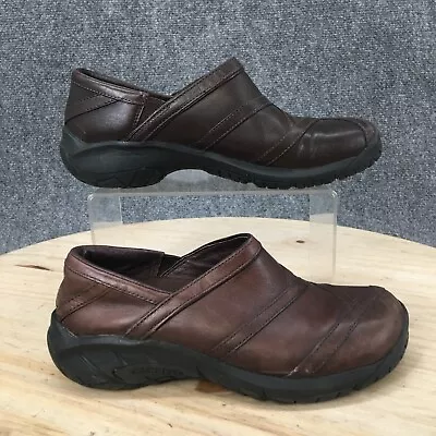 Merrell Shoes Womens 6.5 Encore Eclipse 2 Smooth Bug Clogs TSS0428 Brown Leather • $16