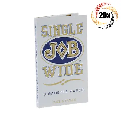 $27.92 • Buy 20x Packs JOB White Single Wide | 32 Rolling Papers Per Pack | Slow Burning!
